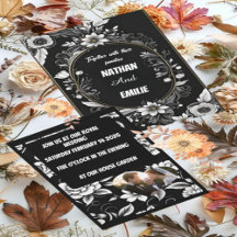 Elegant/ save the date and wedding invitation 