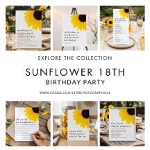 Sunflower 18th Birthday Party