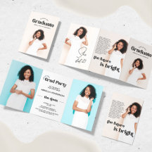 Tri-fold Graduation Invitations