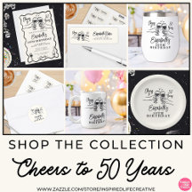 Cheers to 50 Years Birthday Supplies Collection