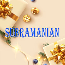 Subramanian_Name T-Shirt