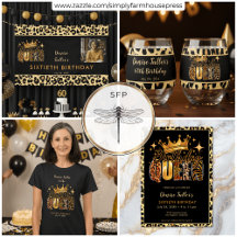 Fun Leopard Birthday Queen Sixty Birthday