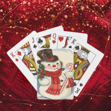 Vintage Christmas Playing Cards