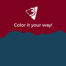 Red and Blue Pillows - Living Room