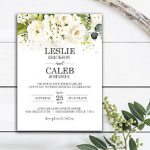 Floral White Wedding