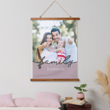 Wood Topped Wall Hanging Tapestries