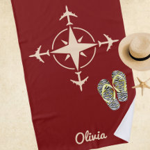 Airplane Compass Personalized Travel Aviation Item