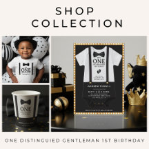 One Distinguished Gentleman Boy 1st Birthday