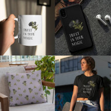 Trust In Your Magic Gothic Black Rose