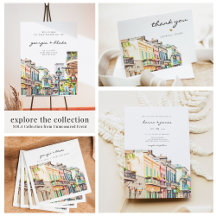 NOLA Watercolor New Orleans Bourbon Street Skyline