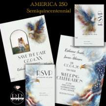 USA American Eagle SemiQuincentennial Wedding