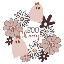 Pink Ghost Floral Design