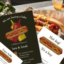 Hot dog! BBQ baby shower