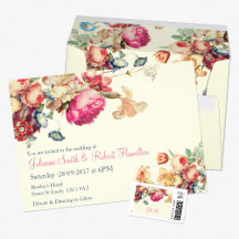 Antique Garden   Unique Vintage Wedding Stationery