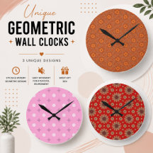 Geometric Pattern Clocks design
