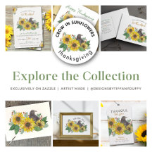 Crow in Sunflowers Thanksgiving Collection