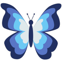 Classic Blue Butterfly