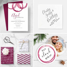 Wine Theme Birthday Party 