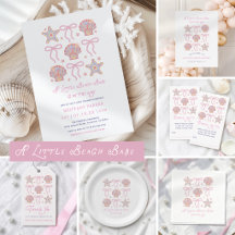 A Little Beach Babe Seashell Baby Shower