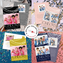 SPARKLING LIGHTS CHEERS NEW YEAR   HOLIDAY CARDS