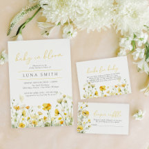 Yellow Baby in Bloom Baby Shower