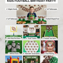 Football sport Kids birthday
