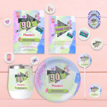 Nostalgic Back to the 90s Retro Birthday Party