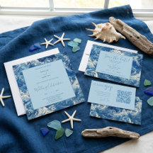 Blue ocean sea waves wedding supplies