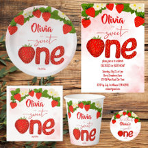 Sweet one strawberry birthday party