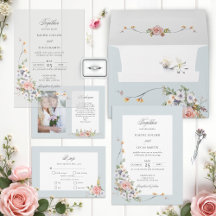 Elegant Pastel Boho Watercolor Floral Suite