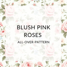 Pale Blush Pink Roses All-over-Pattern