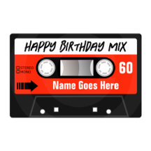 Vintage Red Cassette Mixtape