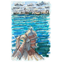 Serene Waterscape in San Juan de Ulua, Veracruz