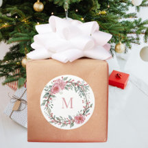 Personalised Floral Wreath Monogram Gifts for Her