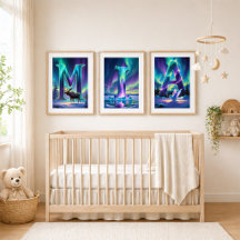 Northern Lights Nursery Alphabet Posters