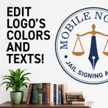 Fountain Pen Scale Mobile Notary Branding Identity