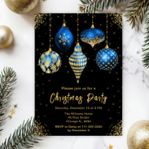 Royal Blue Ornament Christmas Suite