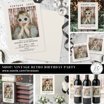 Vintage Year Typewriter Retro Adult Birthday Party