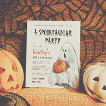 Budget - Halloween Birthday Party Invitations