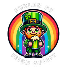 St Patrick's Day Leprechaun with Shamrock
