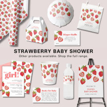 Berry Sweet Strawberry Baby Shower Collection