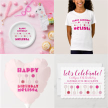 Pink Cake Pops Party Collection