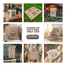 Personalized Rustic Wood Family Cabin