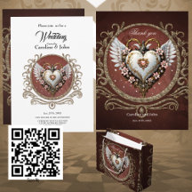 Wonderful noble  steampunk heart with wings