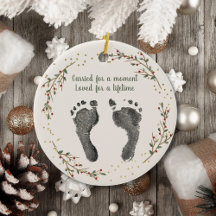 Your Custom Baby's Footprints Memorial