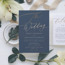 Elegant wedding invitations