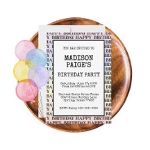 Pastel Rainbow Happy Birthday Collection