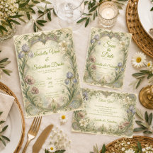 Ethereal Art Nouveau Garden Wedding