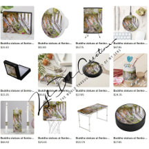 Gifts with buddha statues at Senko-ji temple