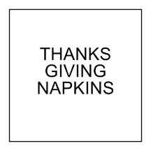 Thanksgiving Napkins
